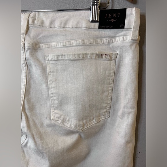 Jen7 by 7 for All Mankind Slim Bootcut Jeans White Size 18 NWT - Picture 8 of 11